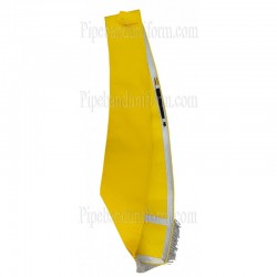Yellow Plain Pipe Band Drum Major Baldric Sash