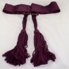 Ceremonial Burgundy Waist Belt Sash