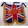 Blue Union Jack Hand Embroidered Banner