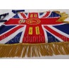 Blue Union Jack Hand Embroidered Banner