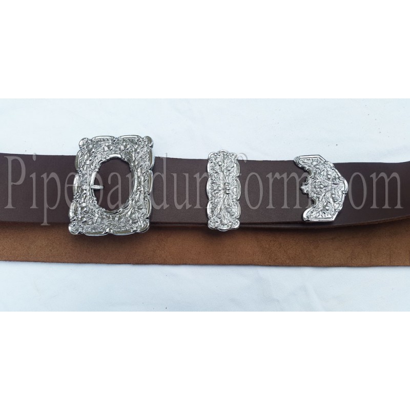 Piper Cross Belt Chrome Plated Chased Mounts
