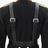 Black Leather Belt Bass Drummers Harness
