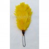 Yellow Feather Hats Hackle / Glengarry Plume