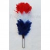 Red - White - Blue Feather Hackle / Plume