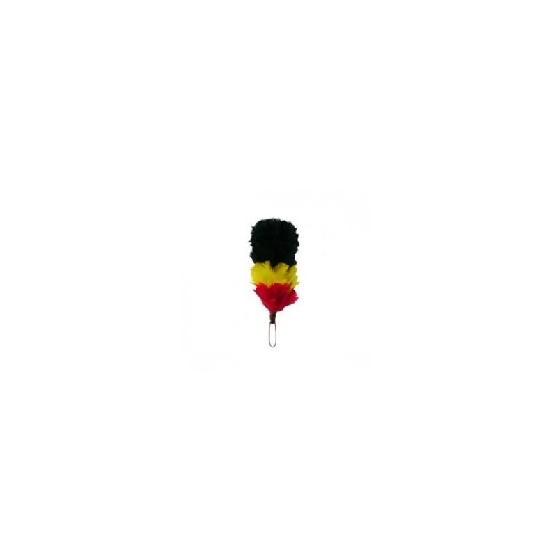 Black - Yellow - Red Feather Hackle / Hats Plume