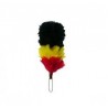 Black - Yellow - Red Feather Hackle / Hats Plume