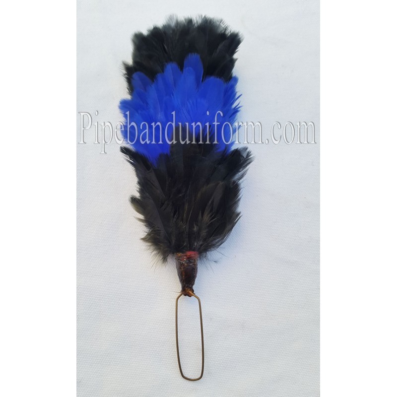 Black - Blue - Black Feather Hackle / Plume