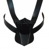 Double Strap Black Leather Flag Carrier Belt