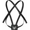 Double Strap Black Leather Flag Carrier Parade Belt