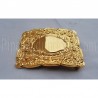 Gold Scottish Thistle Premium Waist Belt Buckle
