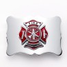 Waist Belt Buckle with Firefighter Maltese Cross