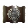 Waist Belt Buckle with Firefighter Maltese Cross