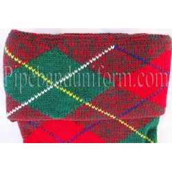 Green & Red Pipers Drummers Hose Tops