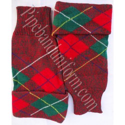 Green & Red Pipers Drummers Hose Tops