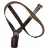 Brown Leather Parade Flag Carrier Belt